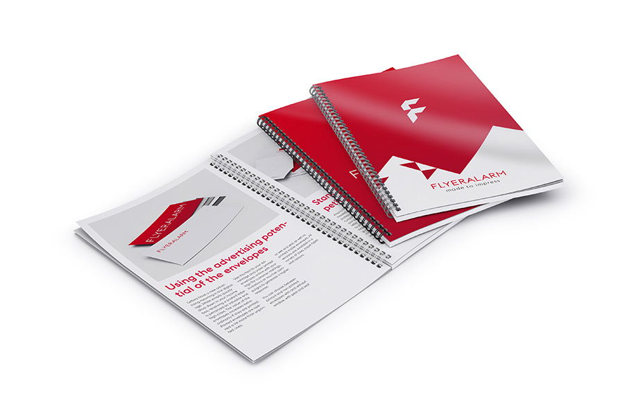 Magazine mit Wire-O-Bindung (Veredelung)