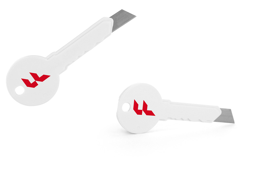 Cuttermesser in Schlüsselform