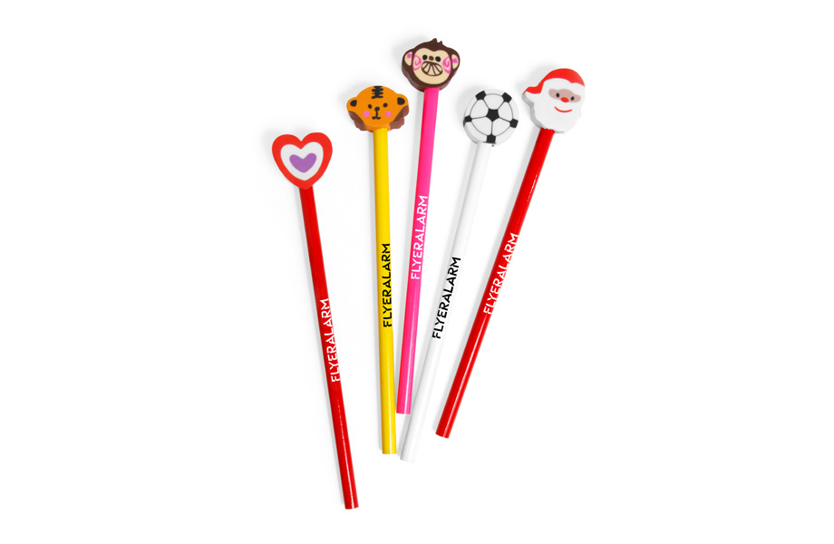 Bleistifte für Kinder mit Radiergummiaufsatz