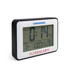 Grundig Wecker mit Thermometer und Kalender