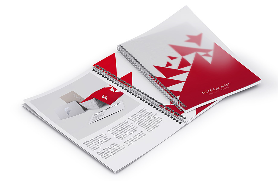 Magazine Wire-O-Bindung mit Polypropylen-Schutzumschlag