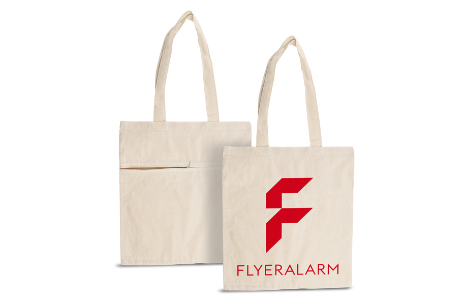 Baumwolltaschen mit Außenfach