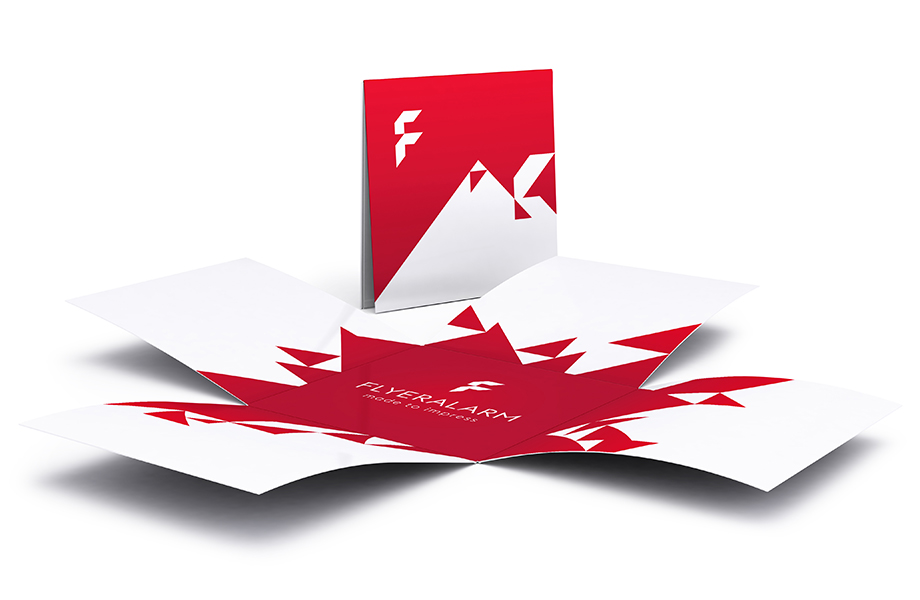 Faltblätter, Quadratfalz