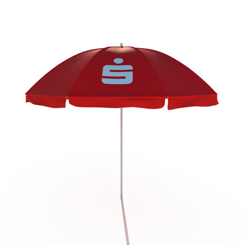 Sparkasse Budget Sonnenschirm Signet inkl. Druck & Gestell