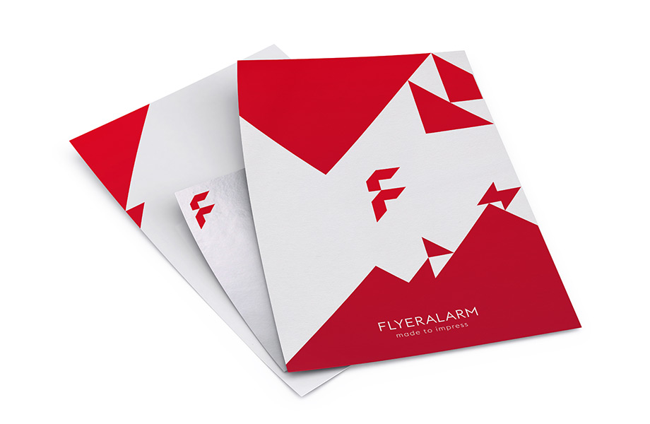 Flyer aus Spezialmaterial