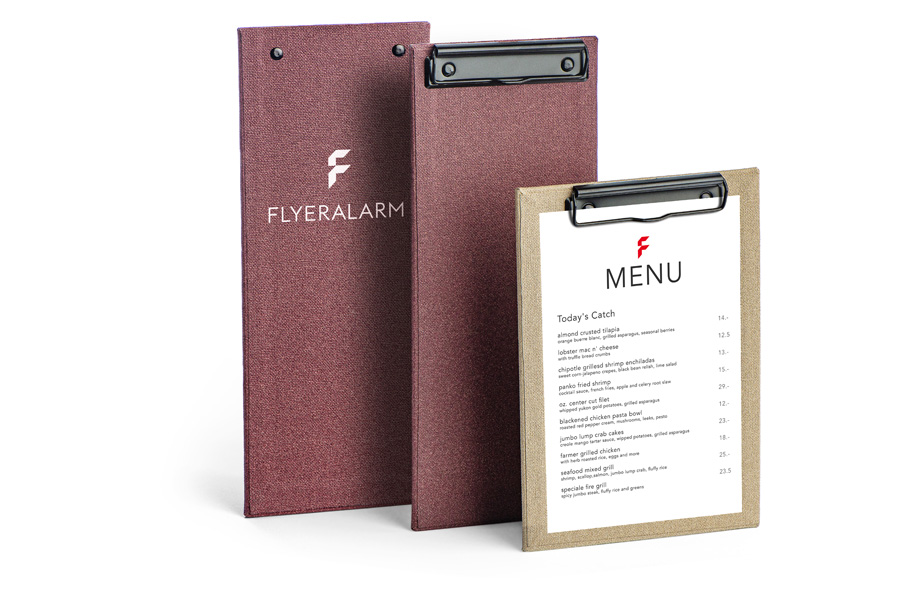 Klemmbretter Juteoptik