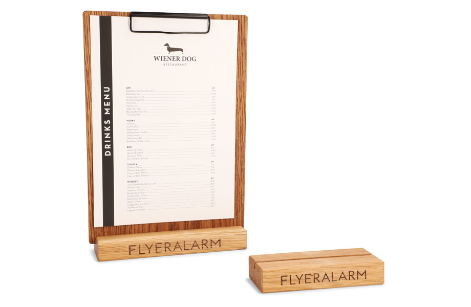 Tischaufsteller Holz