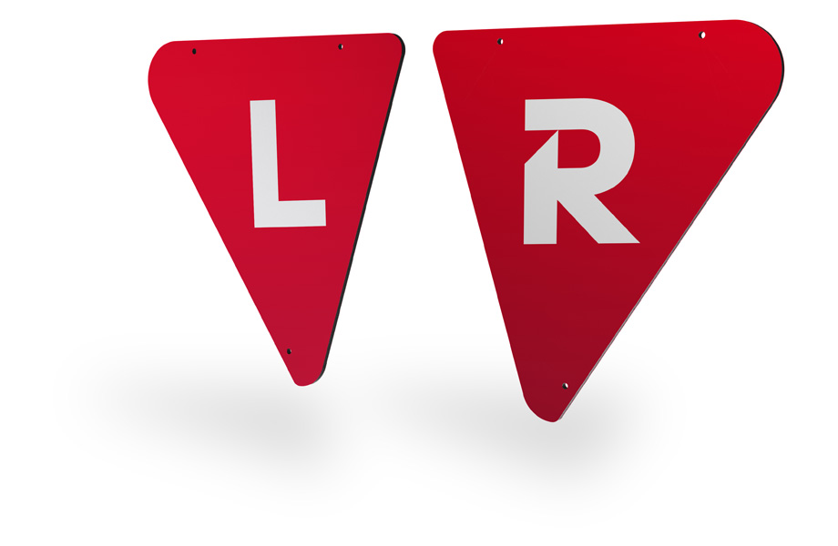 Fahrradwerbung aus Alu-Verbundplatten