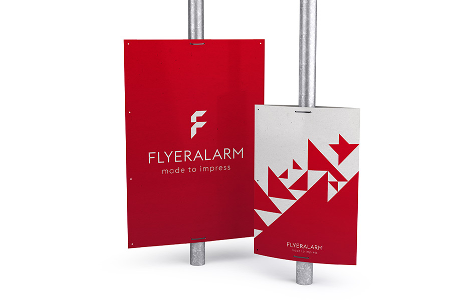 Allwetterplakat mit Folienbeschichtung