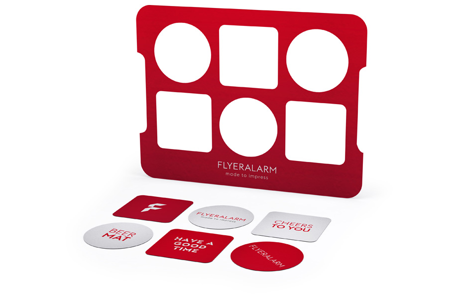 Bierkisteneinleger mit Bierdeckeln