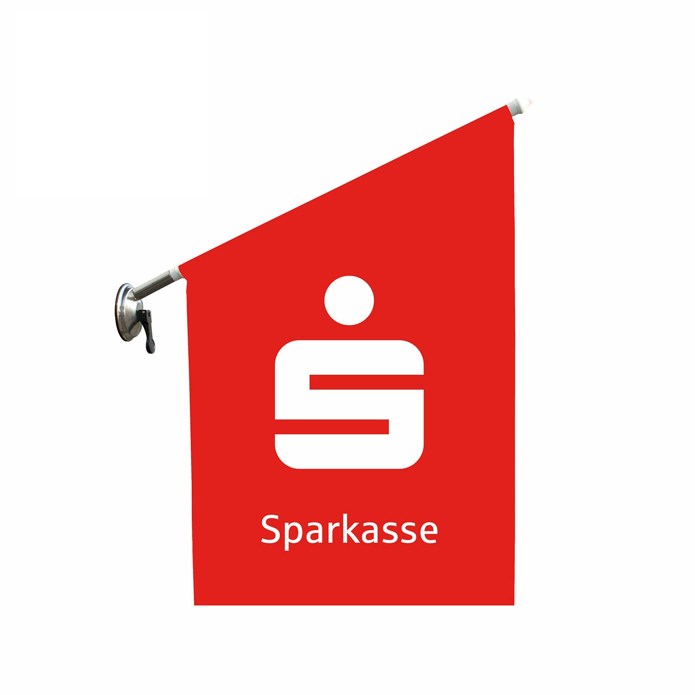 Fensterfahnen mit Stick und Saugnapf