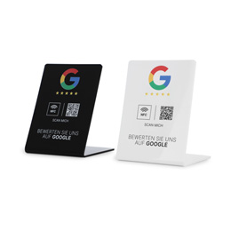 NFC-Aufsteller für Google Bewertung