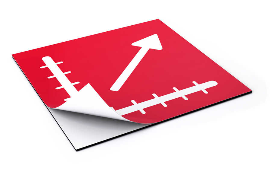 Schilder mit Foliendruck im Wunschformat