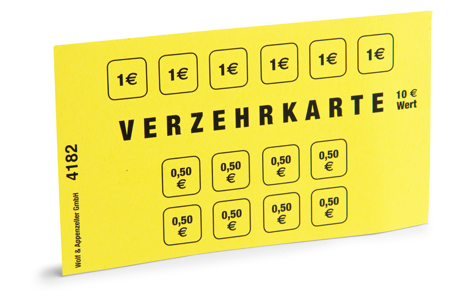 Verzehrkarten