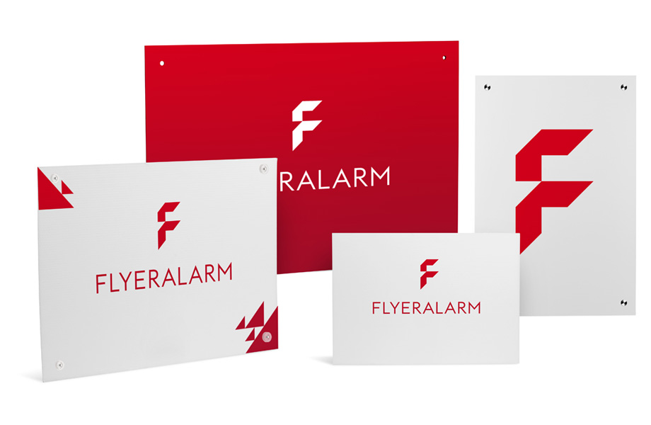 Werbeschilder inkl. Druck