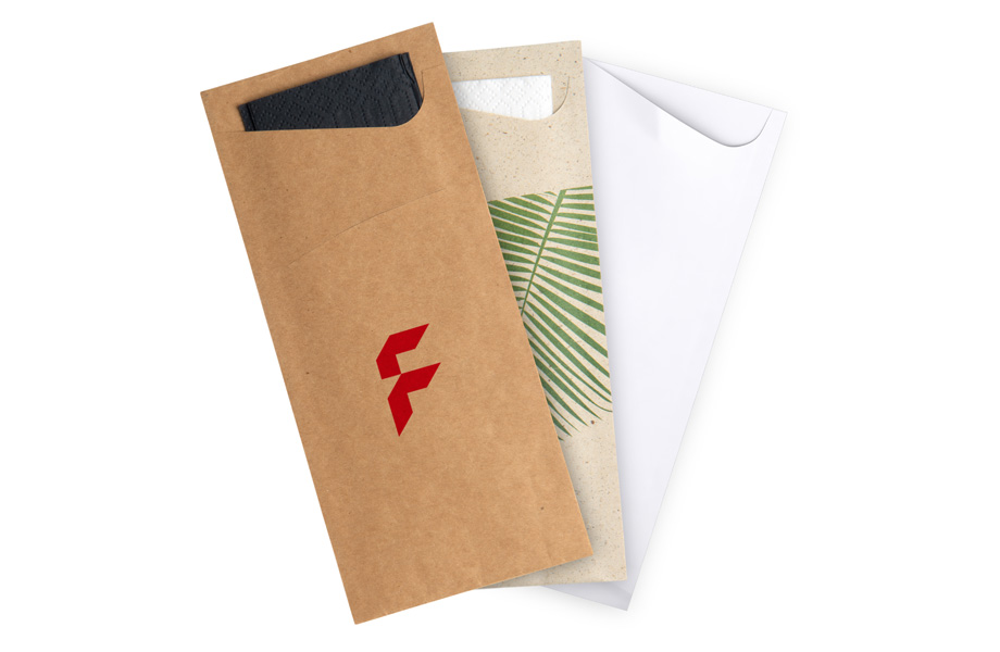 Bestecktaschen aus Papier