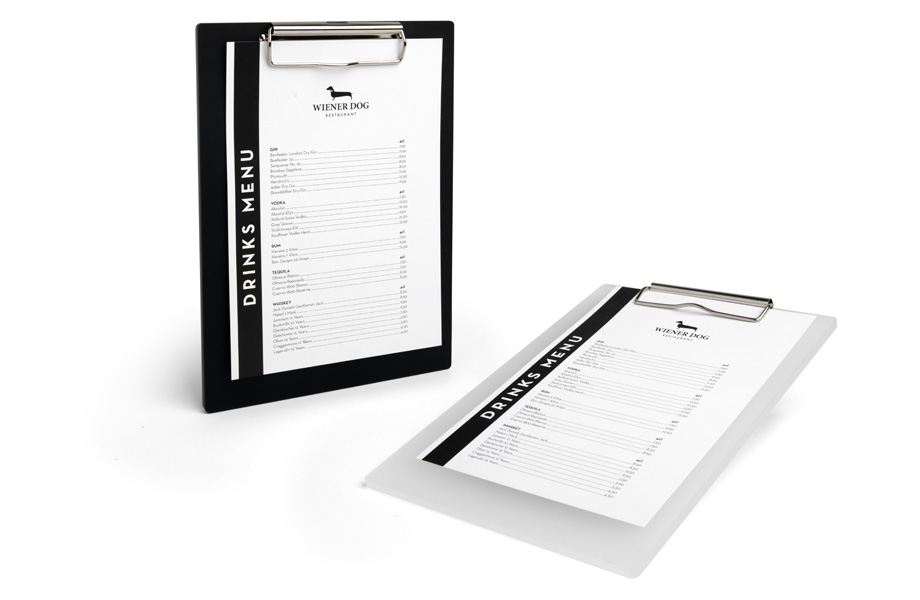 Klemmbretter Acrylglas