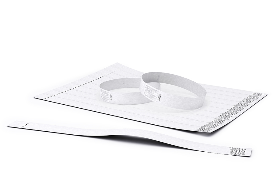 Kontrollbänder aus Tyvek®, unbedruckt und Standardmotive