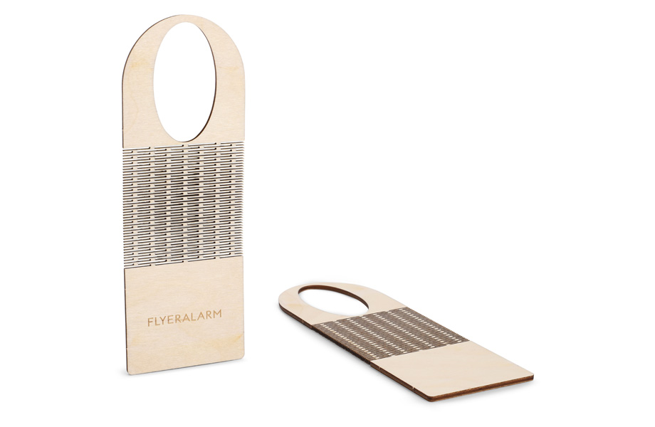 Flaschenanhänger aus Holz