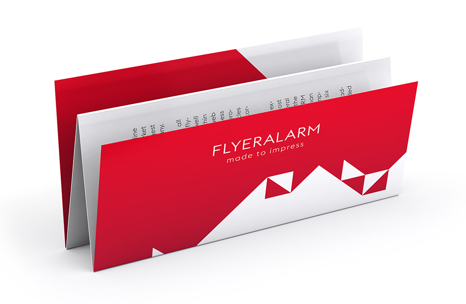 Faltblätter, Treppenfalz