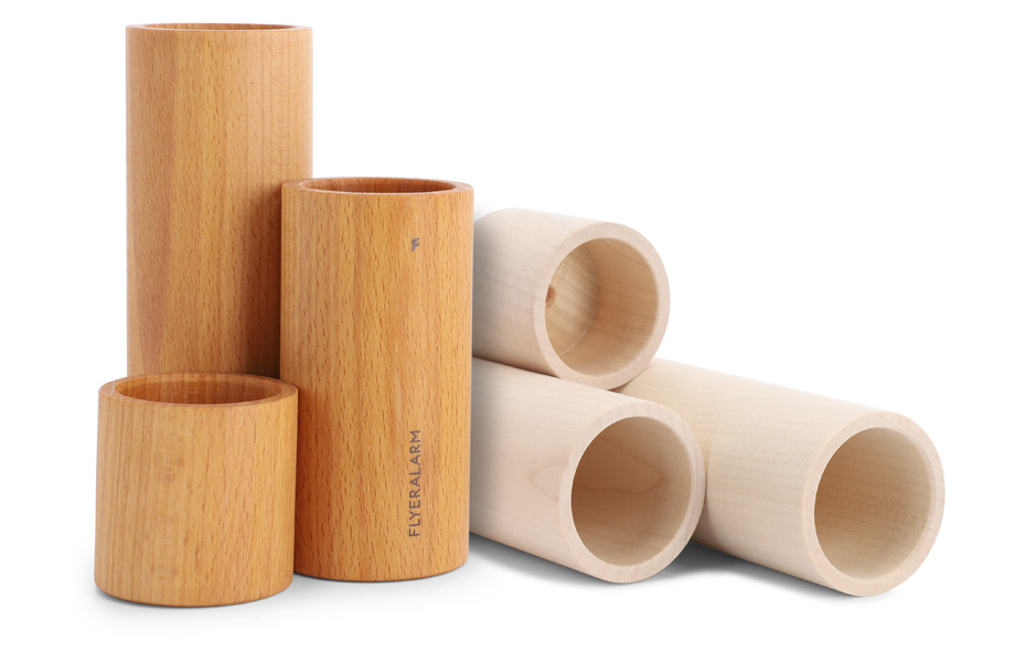 Stiftehalter Holz mit 3 Fächern