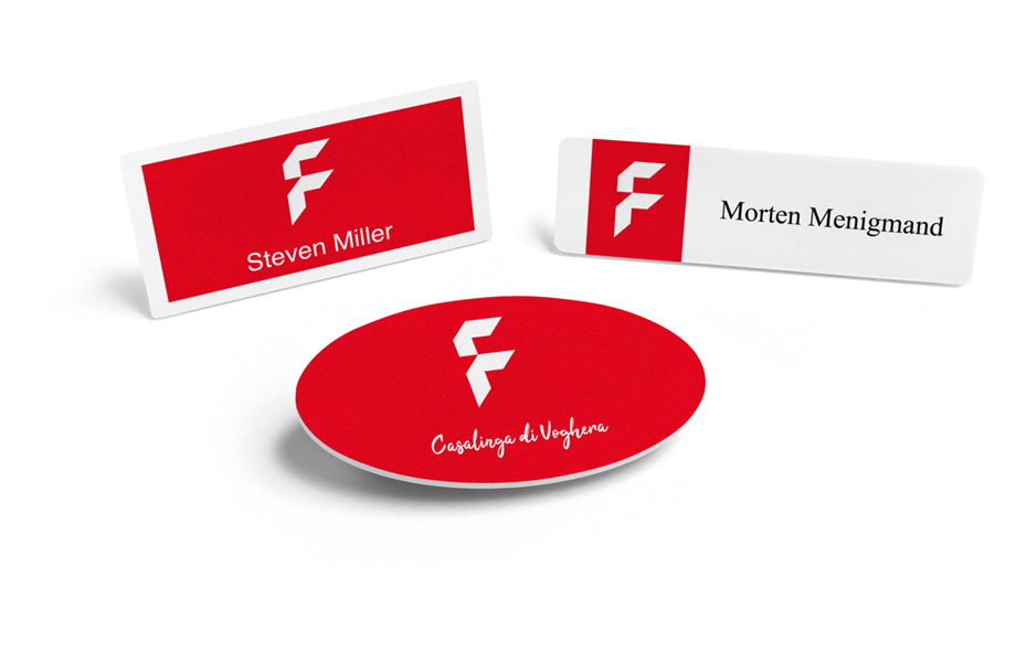 Namensschilder Polysterol mit Wunschnamen