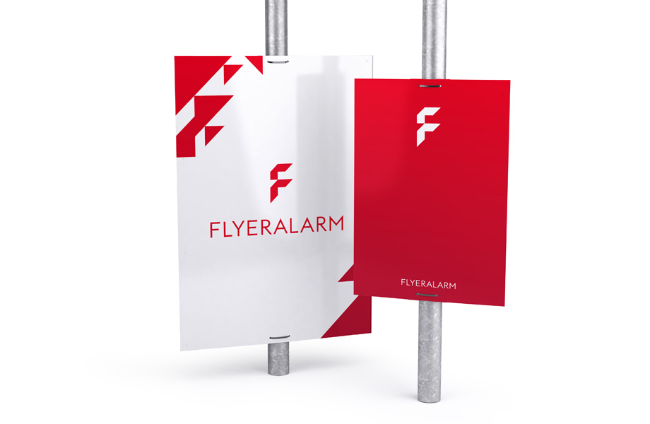 Allwetterplakat mit Schutzlack