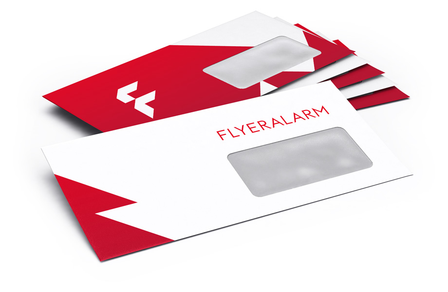 Briefumschläge mit Fenster rechts, haftklebend