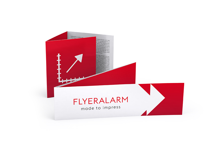 Faltblätter im Wunschformat, Wickelfalz