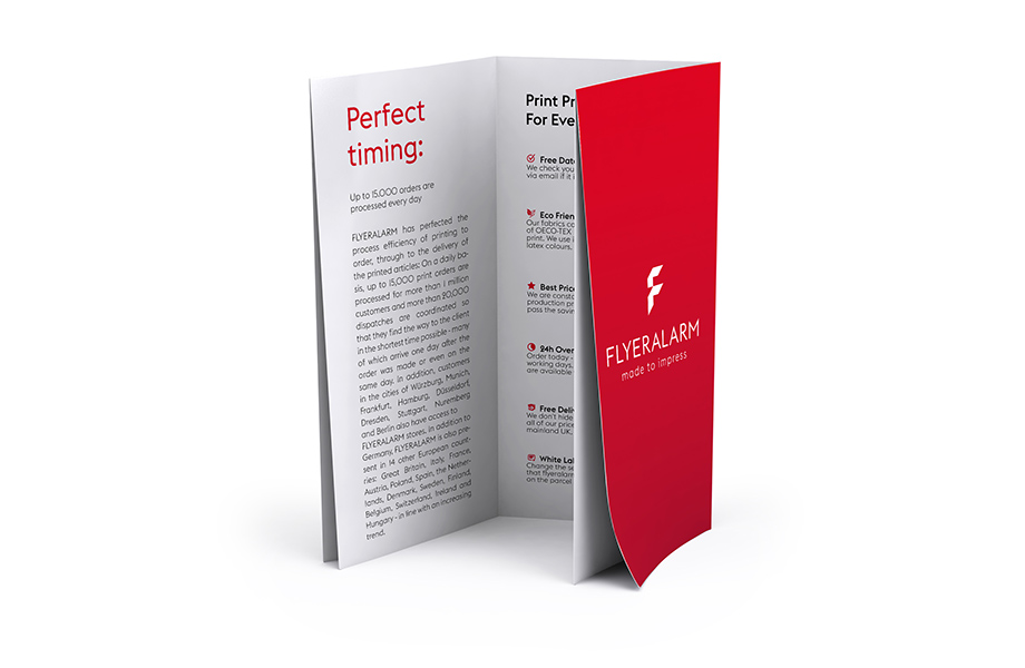 Faltblätter, Kreuzbruch-Wickelfalz